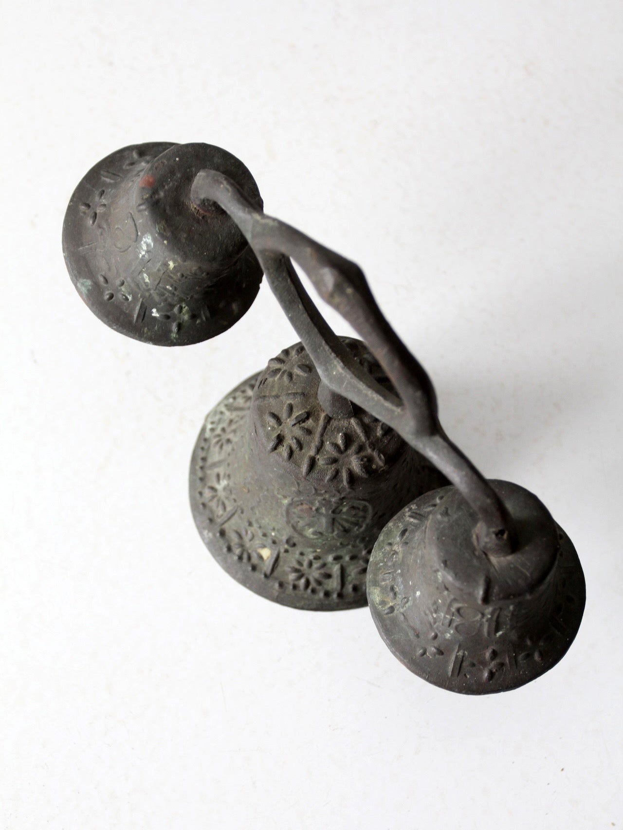 antique Mission style triple bell