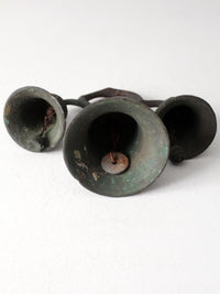 antique Mission style triple bell