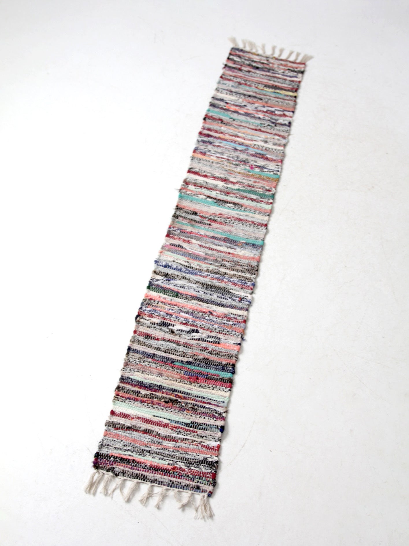 vintage farmhouse rag rug runner