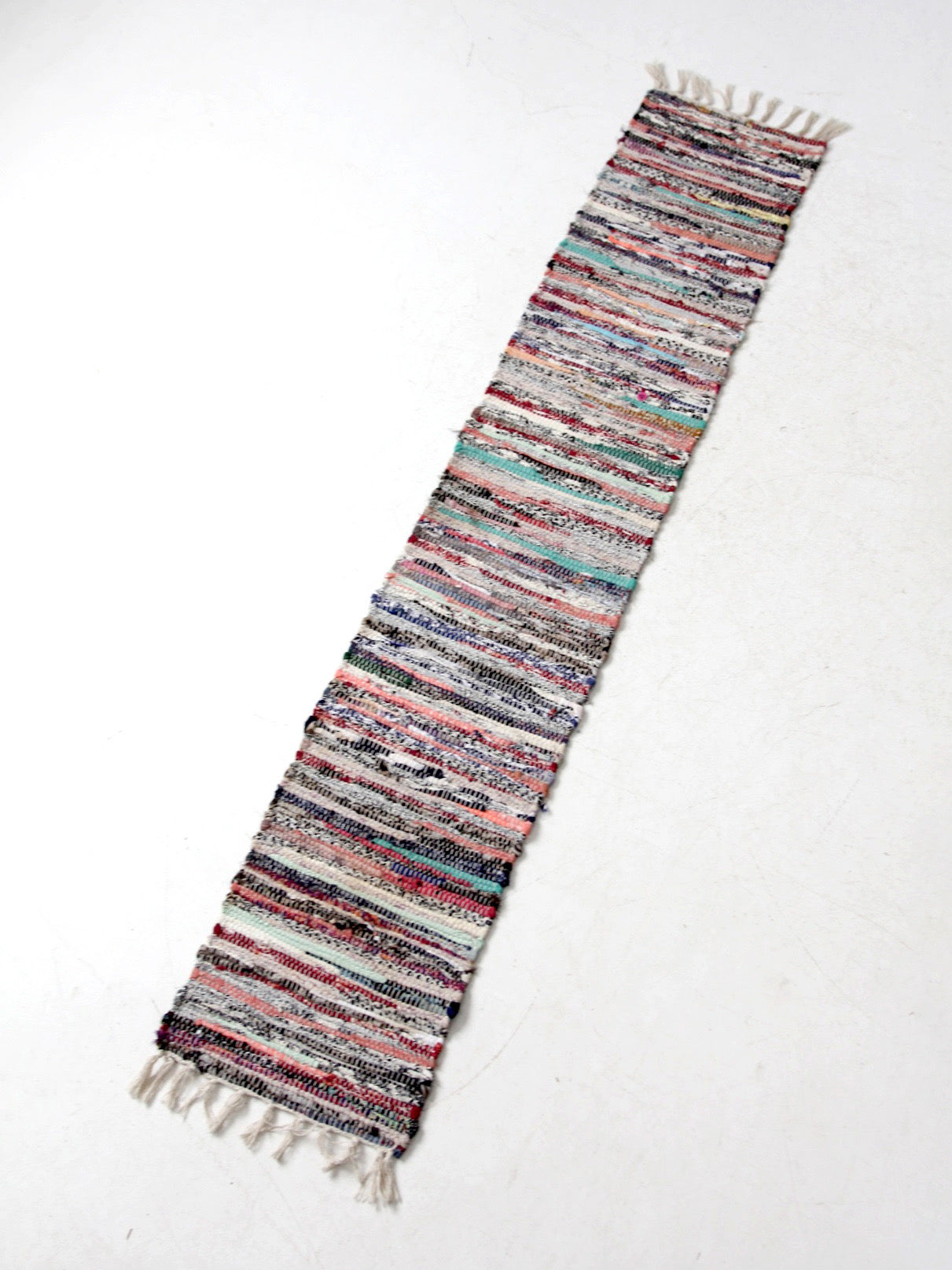 vintage farmhouse rag rug runner