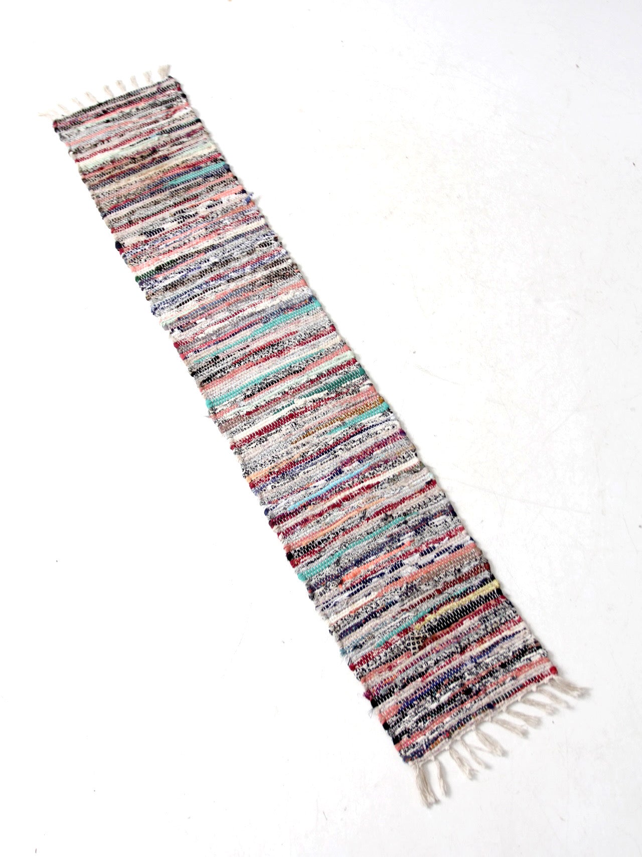 vintage farmhouse rag rug runner