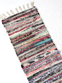vintage farmhouse rag rug runner