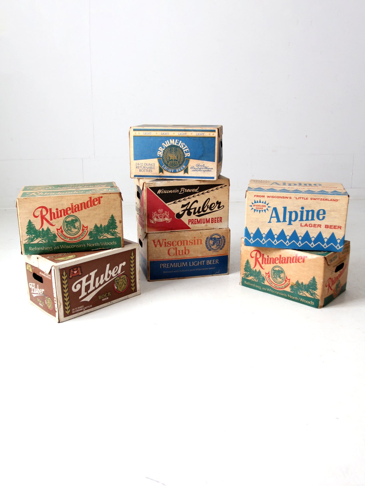 vintage Wisconsin beer collection of 7