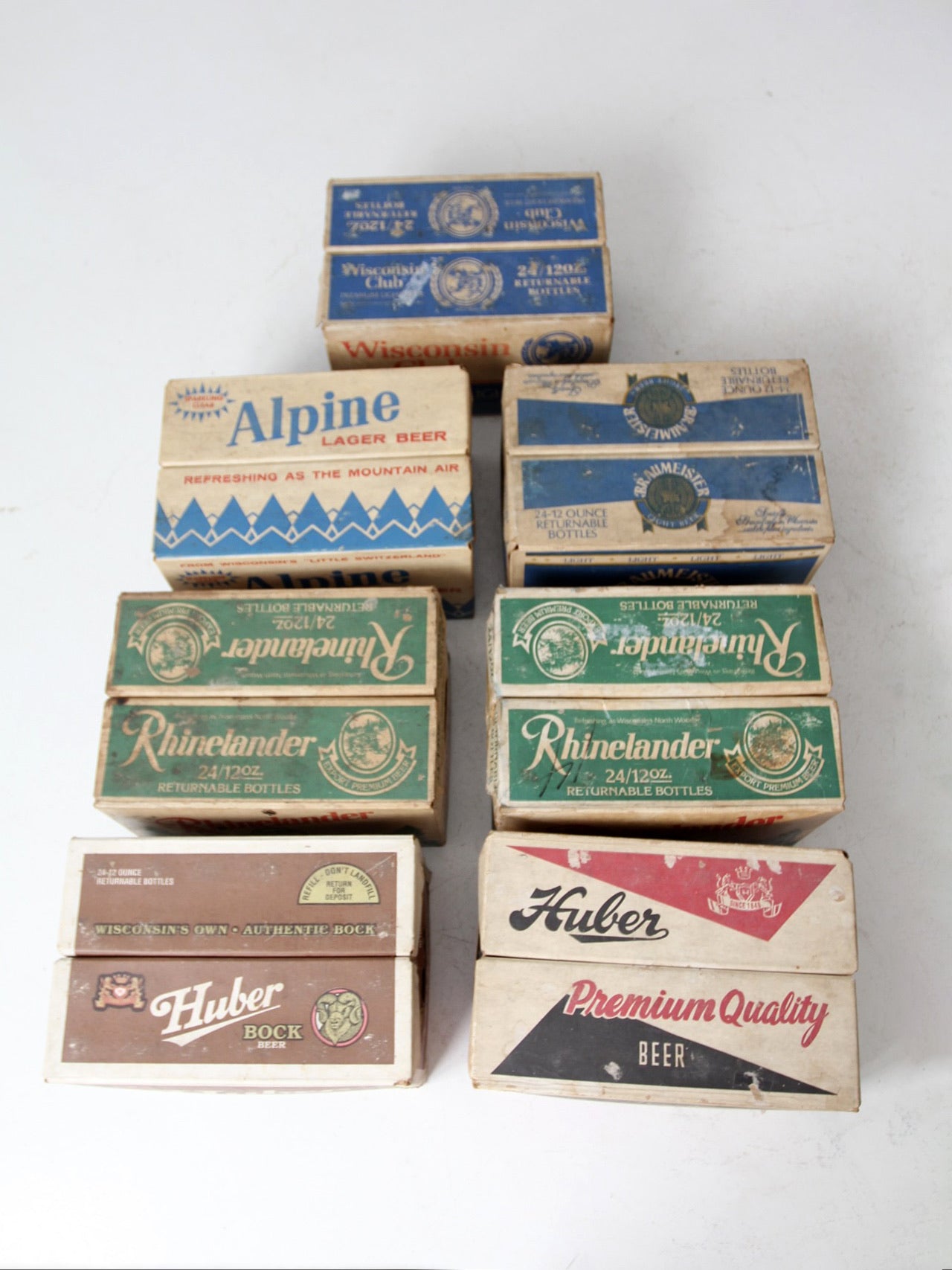 vintage Wisconsin beer collection of 7