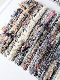 vintage rag rug placemats pair