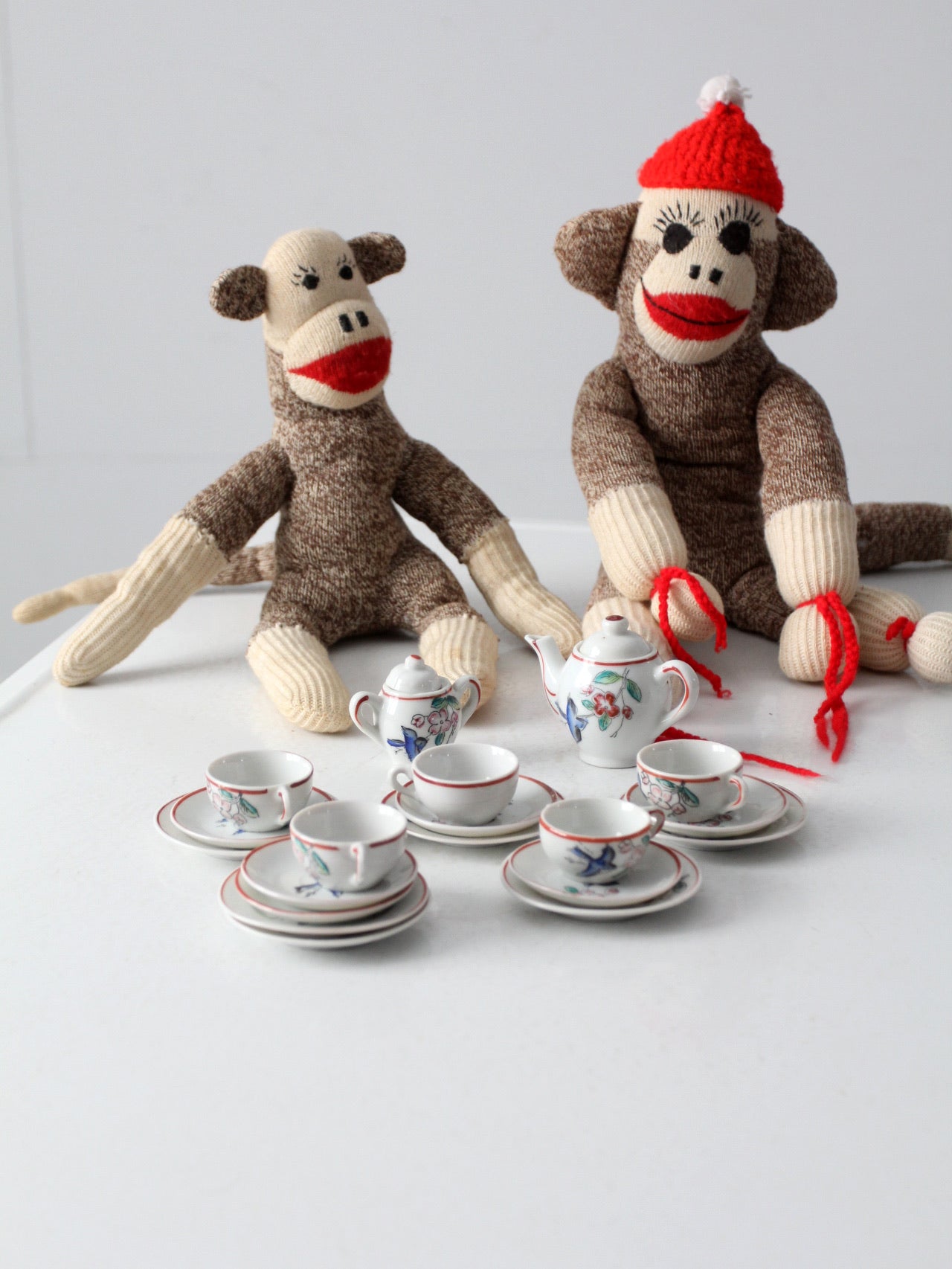 vintage Japanese miniature porcelain tea set