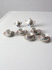 vintage Japanese miniature porcelain tea set