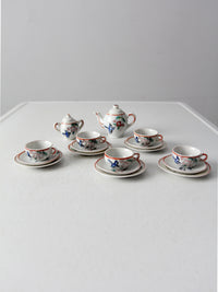 vintage Japanese miniature porcelain tea set