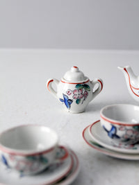 vintage Japanese miniature porcelain tea set