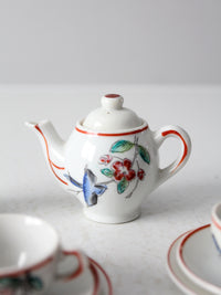 vintage Japanese miniature porcelain tea set