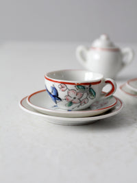 vintage Japanese miniature porcelain tea set