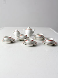 vintage Japanese miniature porcelain tea set