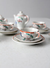 vintage Japanese miniature porcelain tea set
