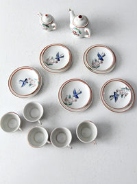vintage Japanese miniature porcelain tea set