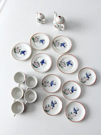 vintage Japanese miniature porcelain tea set