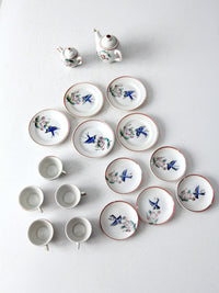 vintage Japanese miniature porcelain tea set