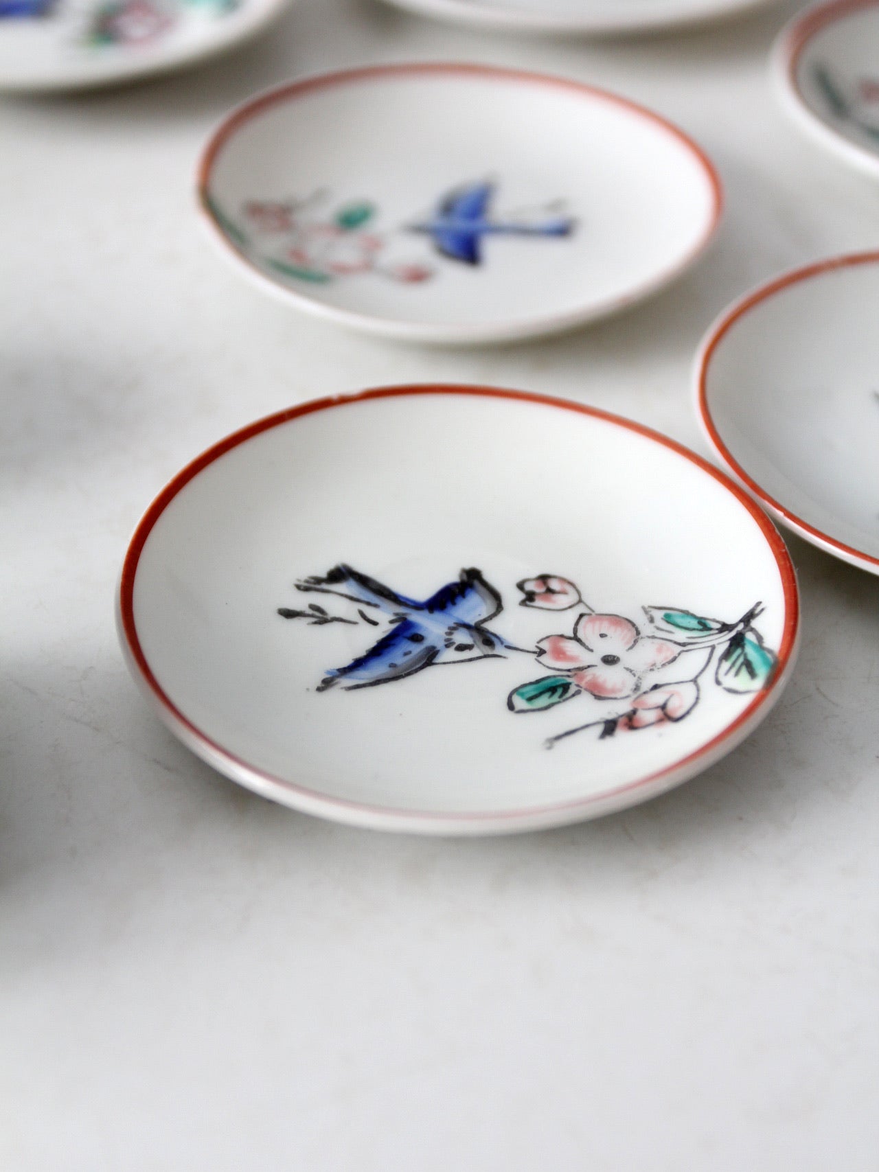 vintage Japanese miniature porcelain tea set