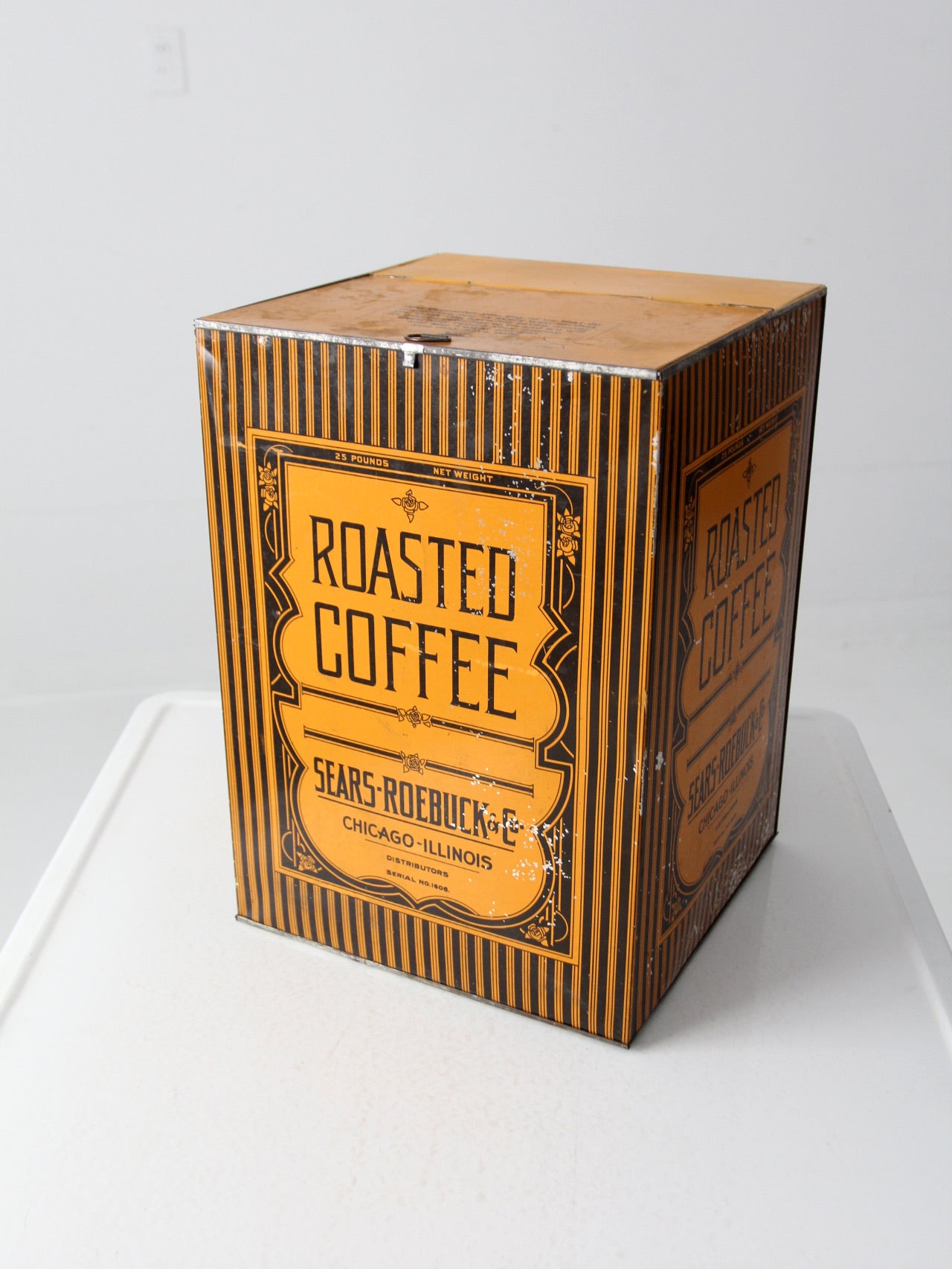 antique Sears Roebuck Co coffee bin