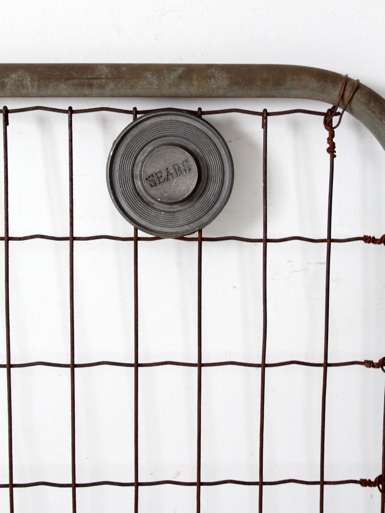 vintage Sears metal garden gate