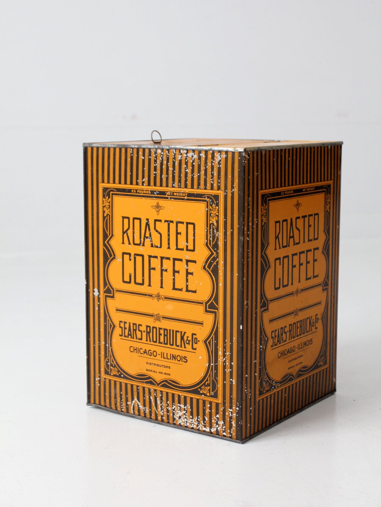 antique Sears Roebuck Co coffee bin