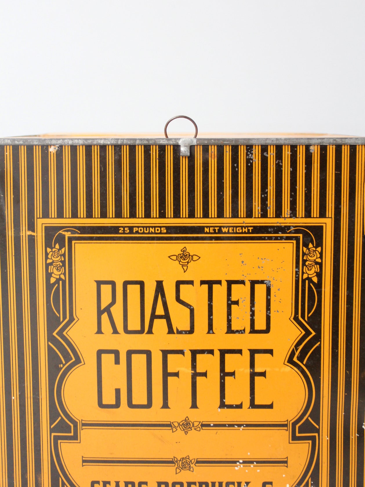 antique Sears Roebuck Co coffee bin