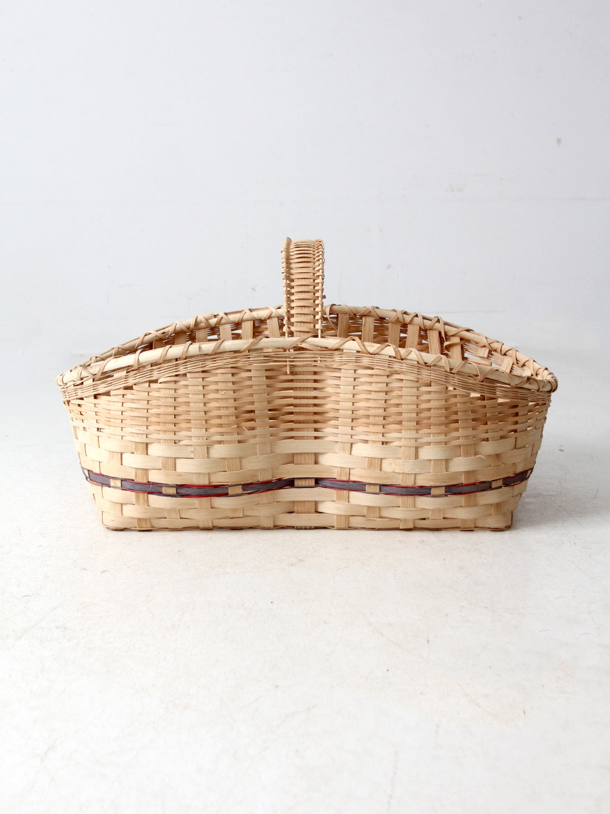 vintage large splint weave basket