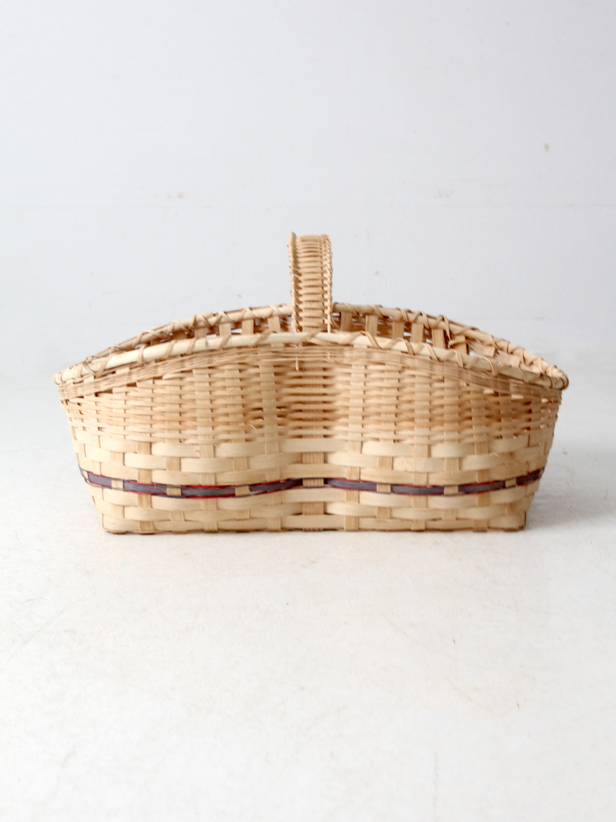 vintage large splint weave basket