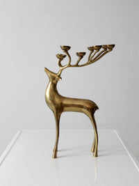 vintage brass deer candle tea light holder