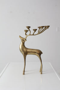 vintage brass deer candle tea light holder