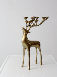 vintage brass deer candle tea light holder