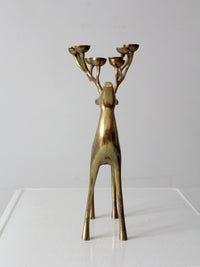 vintage brass deer candle tea light holder