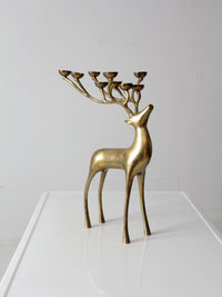 vintage brass deer candle tea light holder