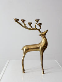 vintage brass deer candle tea light holder