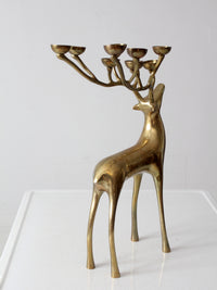 vintage brass deer candle tea light holder