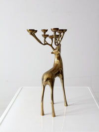 vintage brass deer candle tea light holder