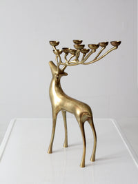 vintage brass deer candle tea light holder