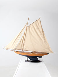 early 20th century pond yacht