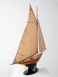 early 20th century pond yacht