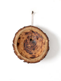 vintage wood slice wall art