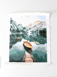 vintage boat art on canvas