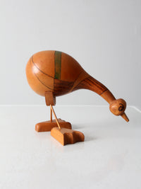 vintage gourd art bird