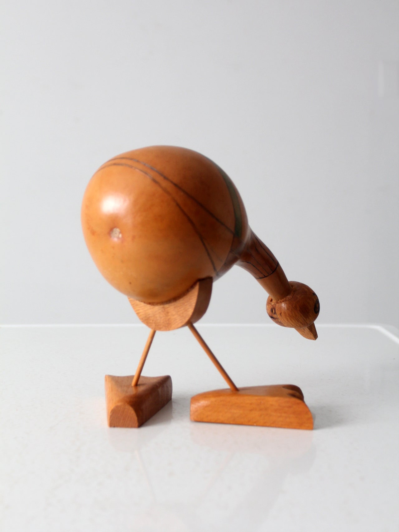 vintage gourd art bird