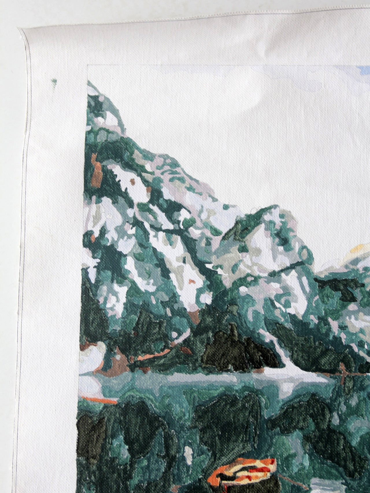 vintage boat art on canvas