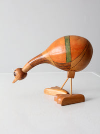 vintage gourd art bird