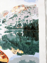 vintage boat art on canvas