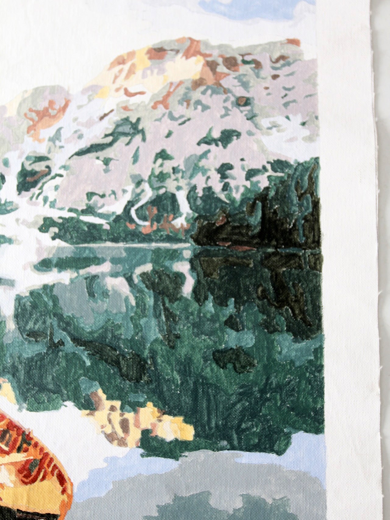 vintage boat art on canvas