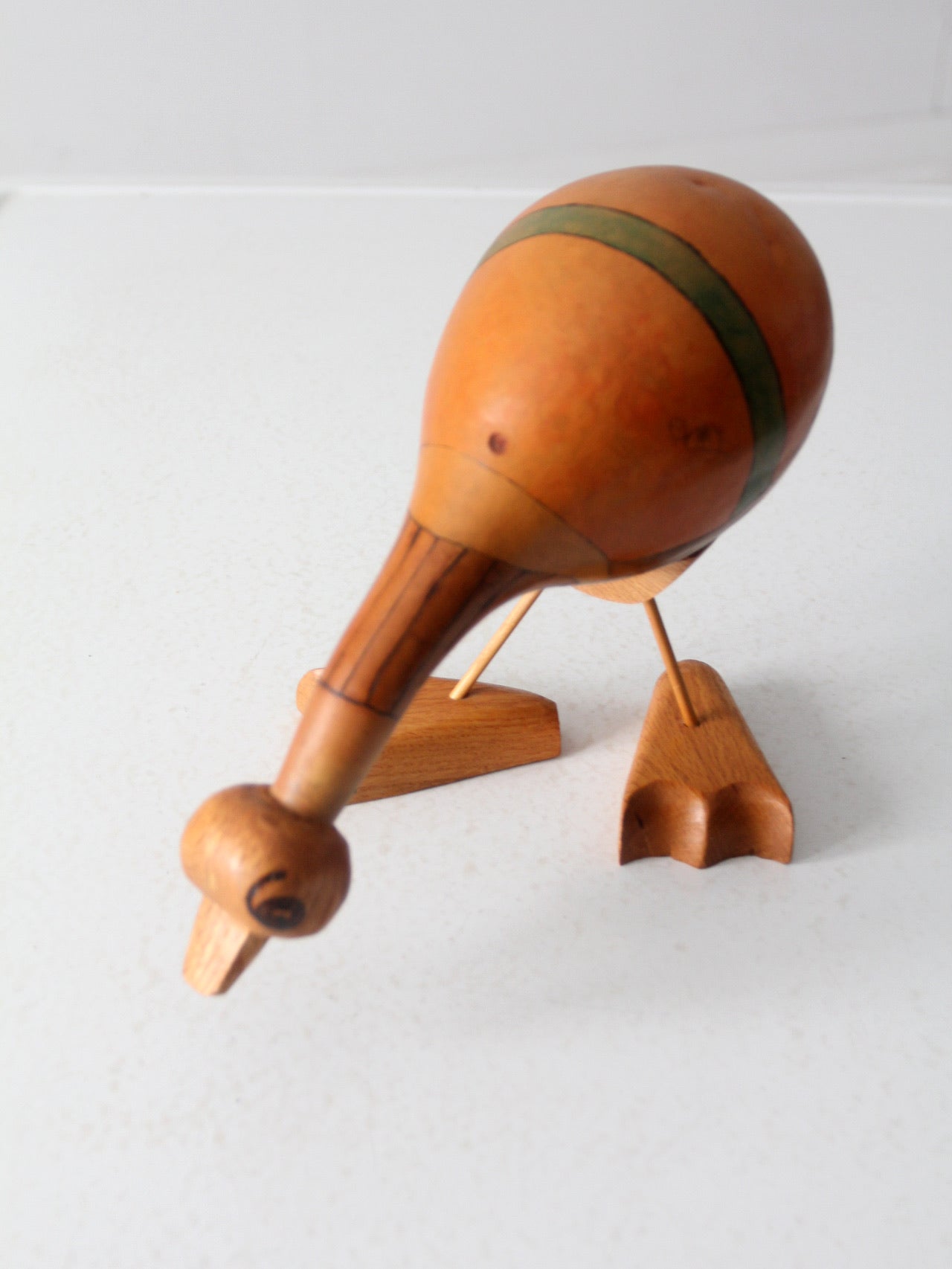 vintage gourd art bird