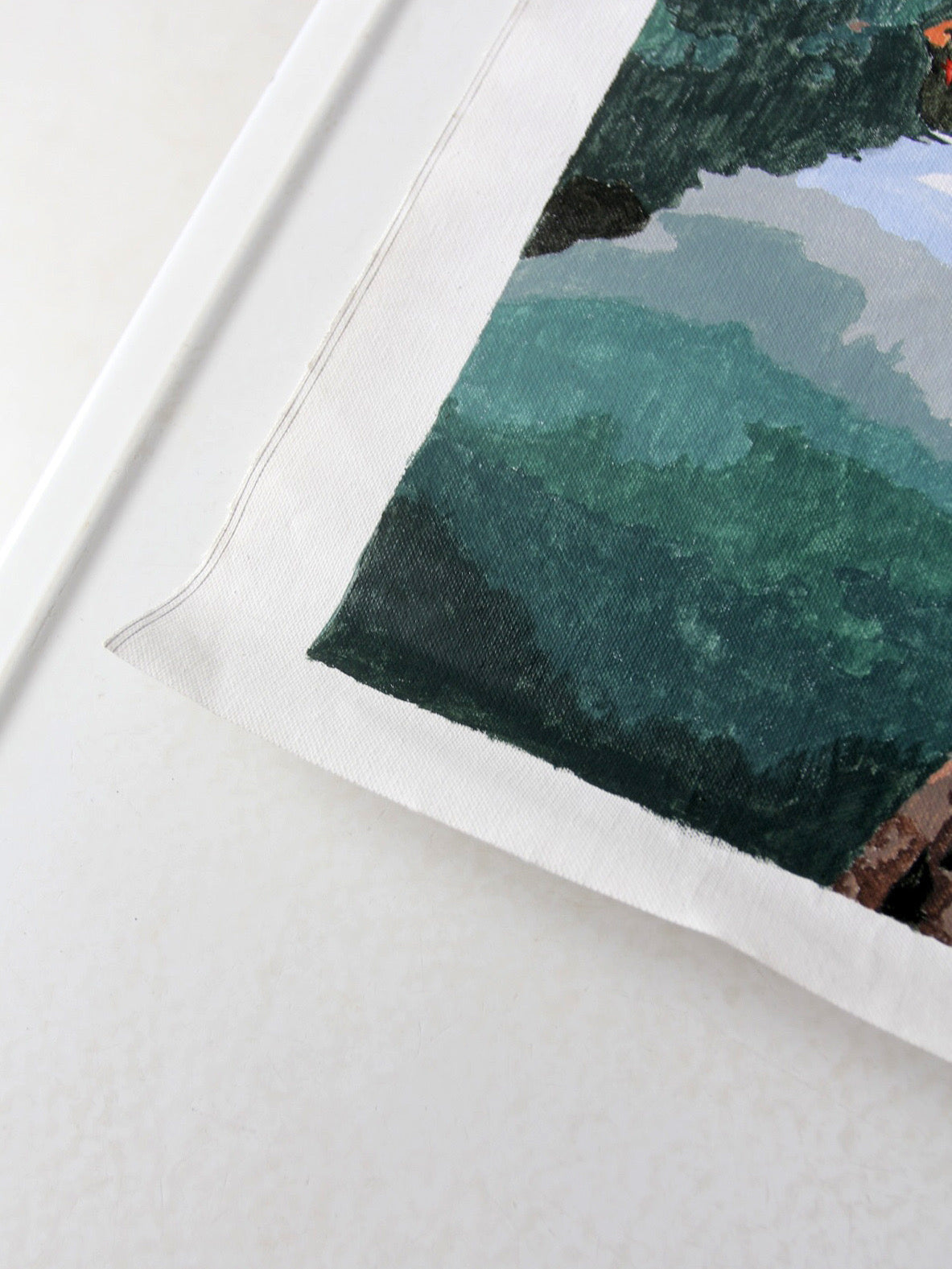 vintage boat art on canvas