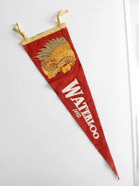 vintage Waterloo, Ind. pennant