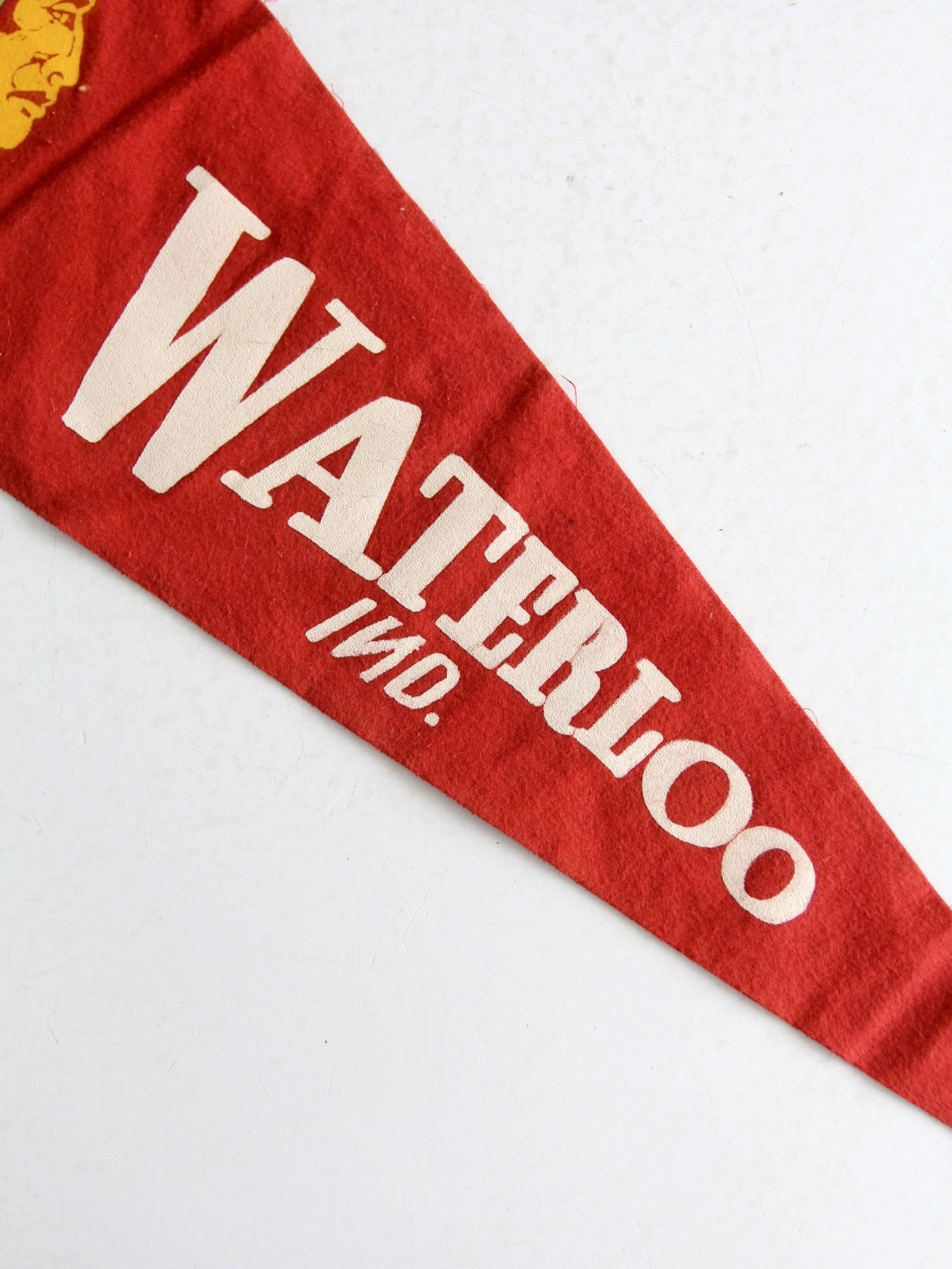 vintage Waterloo, Ind. pennant